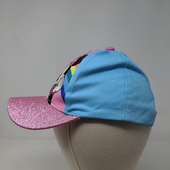Disney Girl's Strapback Hat Pink Blue Size Toddler Minnie Mouse - Picture 3 of 8